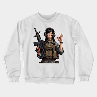 Tactical Girl Crewneck Sweatshirt